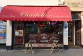 The front of independent trader Charlotte’s Coffee Shop and Sandwich Bar in Queen Street, Ipswich