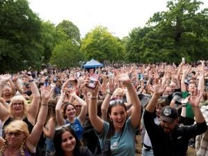 Image shows the crowd at Ipswich Music Day 2022